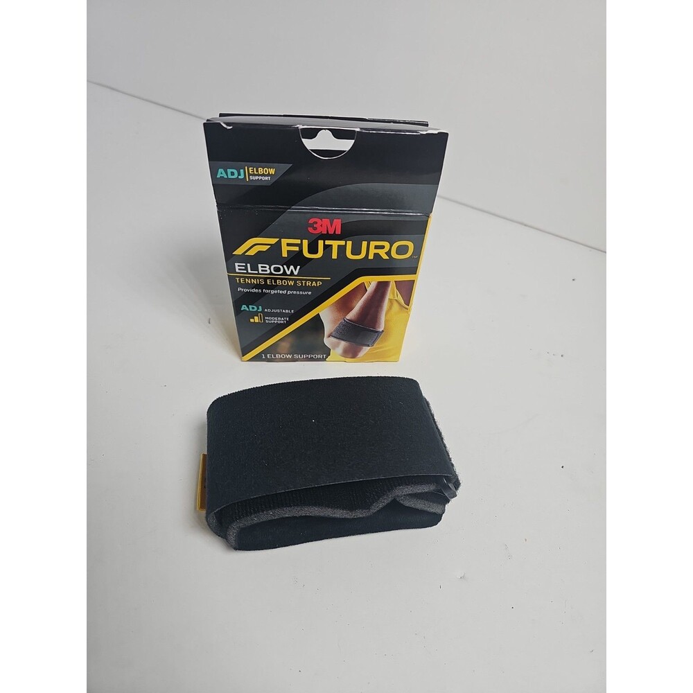3M Futuro Tennis Elbow Strap Moderate Support Adjustable To Fit Black